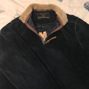 True Grit double plush 1/2 zip Pullover