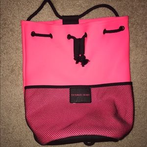 Victoria secret beach drawstring bag