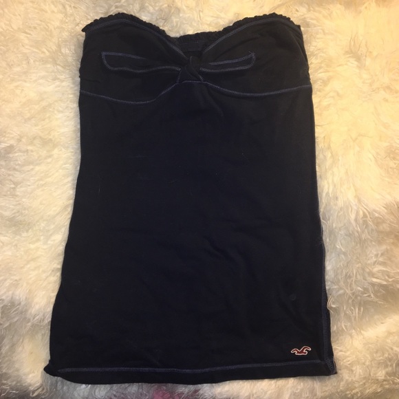 Hollister navy tube top