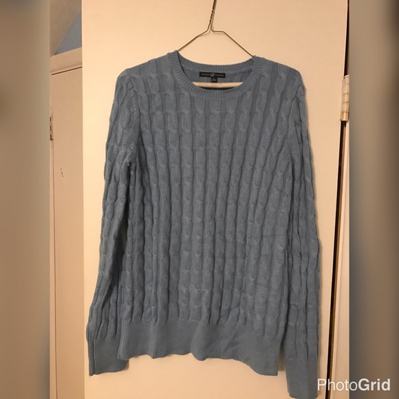 Gap Cable Knit Blue Sweater