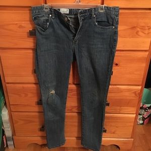 Gap Skinny Ripped Jeans
