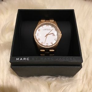 Marc by Marc Jacobs watch, rose gold & crystal