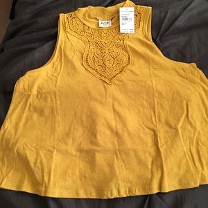 NWT! HIP mustard yellow Tank
