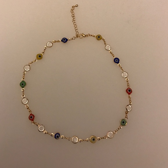 Colorful CZ choker