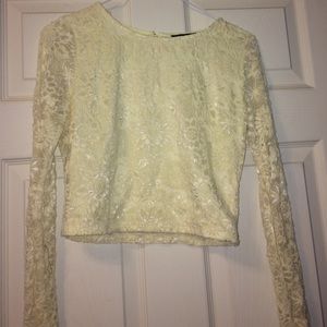 FOREVER 21- Lacy Crop Top