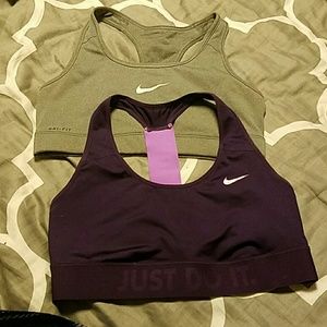 2 Nike Dri Fit sports bras size Medium