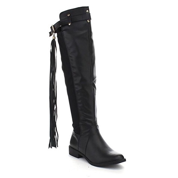 Tall black boots