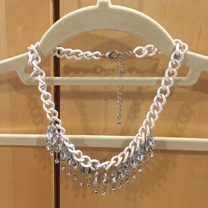White chain necklace