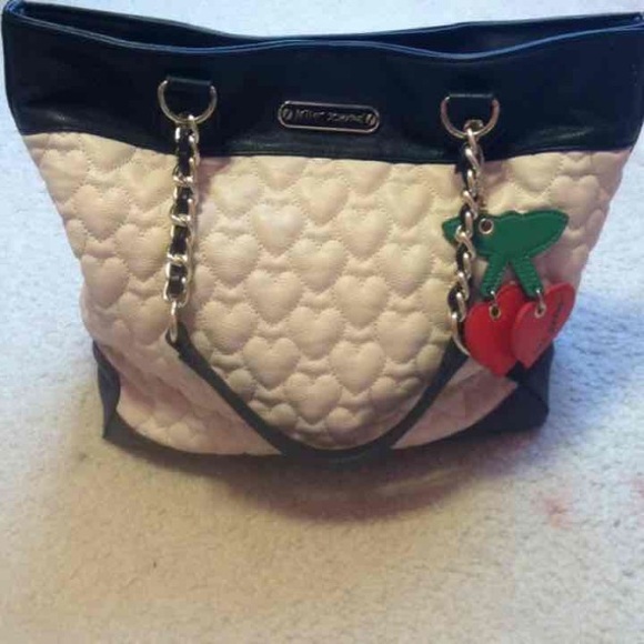 Betsy Johnson Quilted Heart Tote