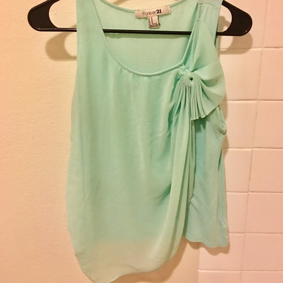 Mint green tank top