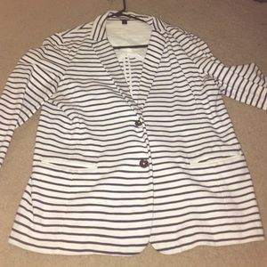 Blue and white stripped J Crew blazer SOLD!!