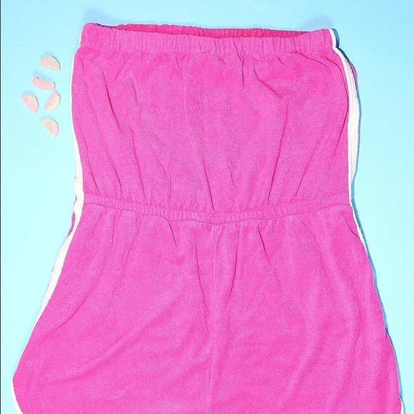Vintage Shorts - Vintage Pink Terrycloth Romper Vintage Shorts - Vintage Pink Terrycloth Romper