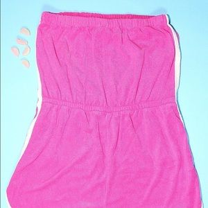 Vintage Shorts - Vintage Pink Terrycloth Romper Vintage Shorts - Vintage Pink Terrycloth Romper