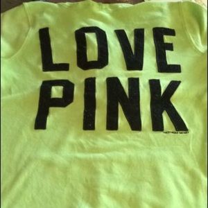 VS pink green hoodie