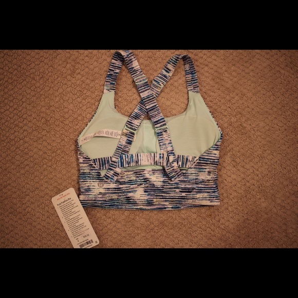 LULULEMON Pure Practice Bra (Size 4, Blue White) - Picture 2 of 2