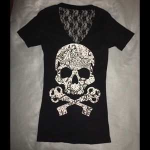 Affliction Rebel Saint MMA women's shirt