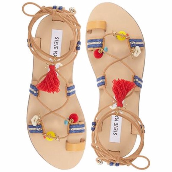 steve madden pom pom sandals