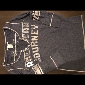 Lucky Brand 3/4 sleeve baseball tee