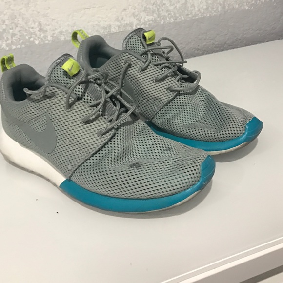 Nike free run grey and teal size 9