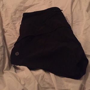 Black Liululemon Running Shorts