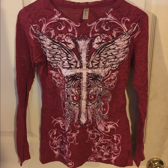 Ritual cross with wings shirt
