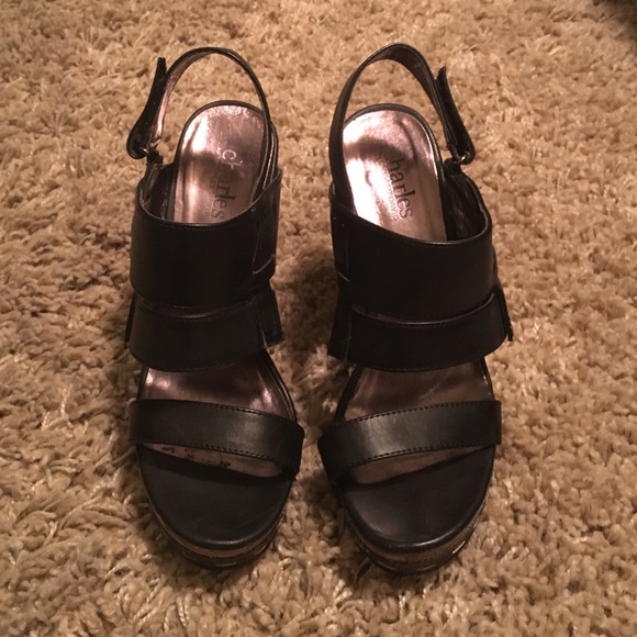 Charles David Black wedges