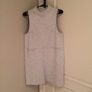Free People Pale Grey Roll Neck Dress