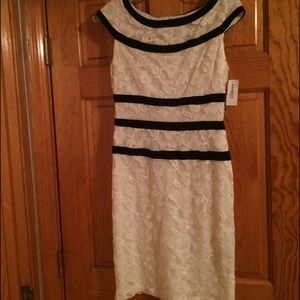 DressBarn white lace professional dress
