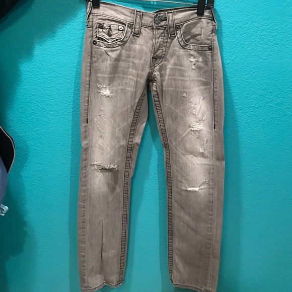 True Religion Gray Jeans