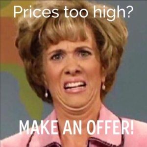 Accepting all reasonable offers!