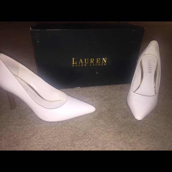 Lauren Ralph Lauren Sarina White Dress Pumps