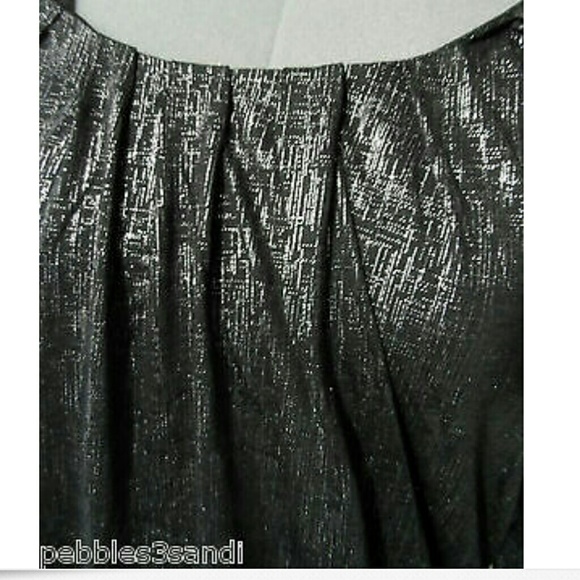 C.LUCE 2pc Dress Set Black Metallic Formal to Casual Beach - Evening Sparkles! - Picture 7 of 8