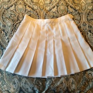 American Apparel White Tennis Skirt