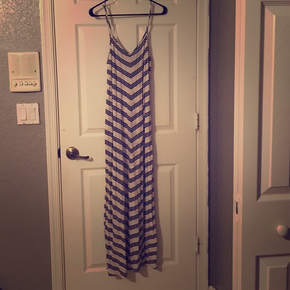 Black and white maxi dress