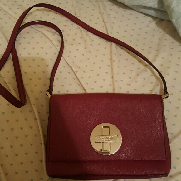 Kate Spade Burgundy Crossbody Bag