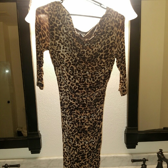 H&M Leopard Printer dress size 12 - Picture 5 of 8