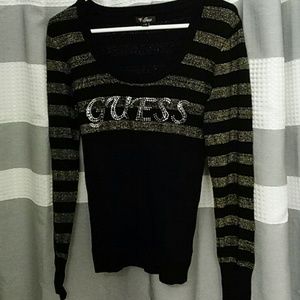 Guess sparkle sweater NWOT lg
