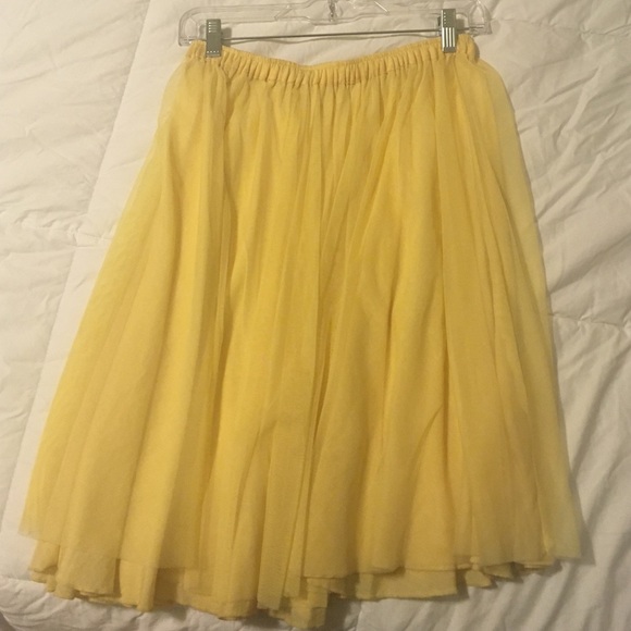 Yellow Tulle Skirt