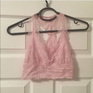 Baby pink UO bralette