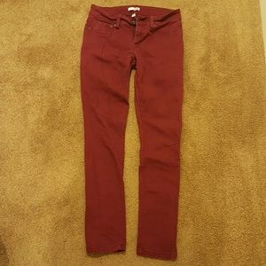 Size 3 BONGO Maroon Skinny Jeans