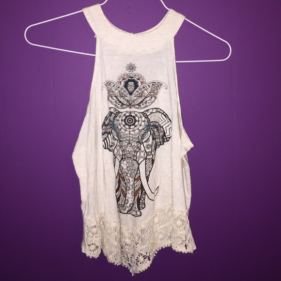 High neck rue 21 tank top