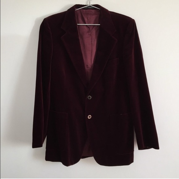 YSL velvet smoker jacket.