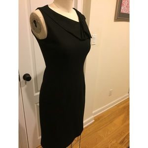 Elie Tahari black midi elegant dress