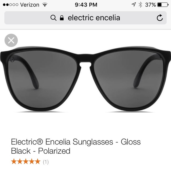 Black electric encelia sunglasses