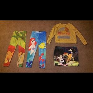 Plus Size DISNEY Set of 4 Graphic Print