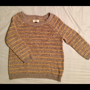 Grey & yellow sweater
