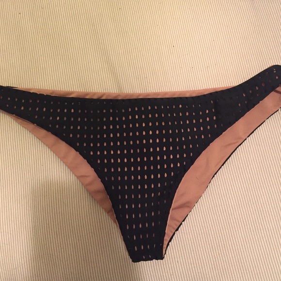 Black mesh bikini bottoms