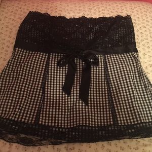 Black & white New Years tube top