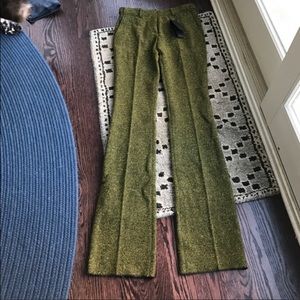 Burberry Wool-blend tweed flare pants.