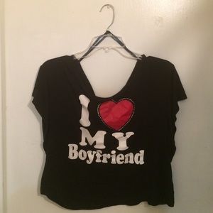 I love my Boyfriend Crop Top